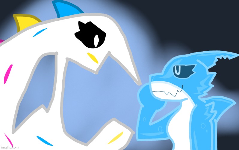 Ok so maybe I AM a fan of Taffy Tails... (the dinosaur thing getting ragebaited by my fursona is Fluffy btw) | image tagged in roblox,drawing,ragebait,taffy tails | made w/ Imgflip meme maker