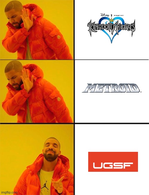 Timelines in gaming | image tagged in drake meme 3 panels,metroid,kingdom hearts,timeline,video games,pac-man | made w/ Imgflip meme maker