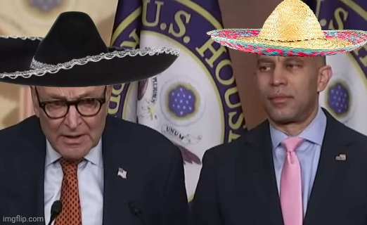 Chuck & Hakeem Jeffries Blank Meme Template