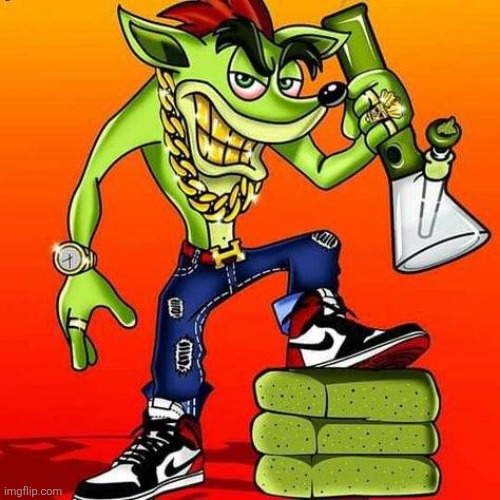 image tagged in hash bandicoot | made w/ Imgflip meme maker