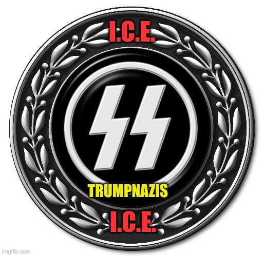 TrumpNAZIS | I.C.E. TRUMPNAZIS; I.C.E. | image tagged in trump,gop,maga,nazis,fascists,gestapo | made w/ Imgflip meme maker