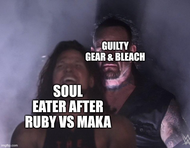 They Should Do Black Star vs Chipp Zanuff & Death the Kid vs Uryu Ishida | GUILTY GEAR & BLEACH; SOUL EATER AFTER RUBY VS MAKA | image tagged in undertaker,memes,soul eater,rwby,bleach,death battle | made w/ Imgflip meme maker