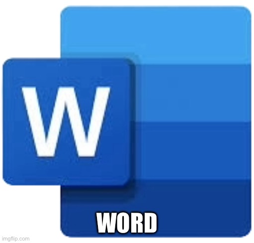 WORD | image tagged in ms word icon | made w/ Imgflip meme maker