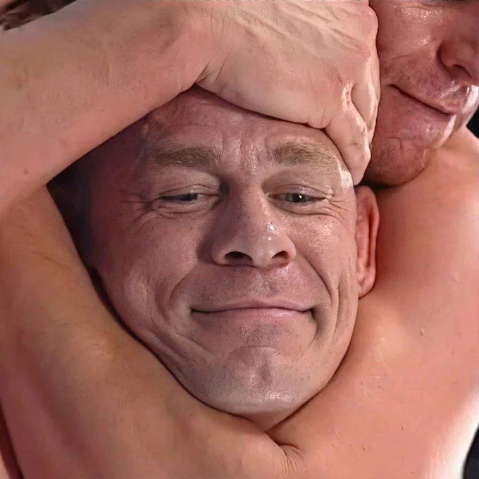John Cena head grip Blank Meme Template