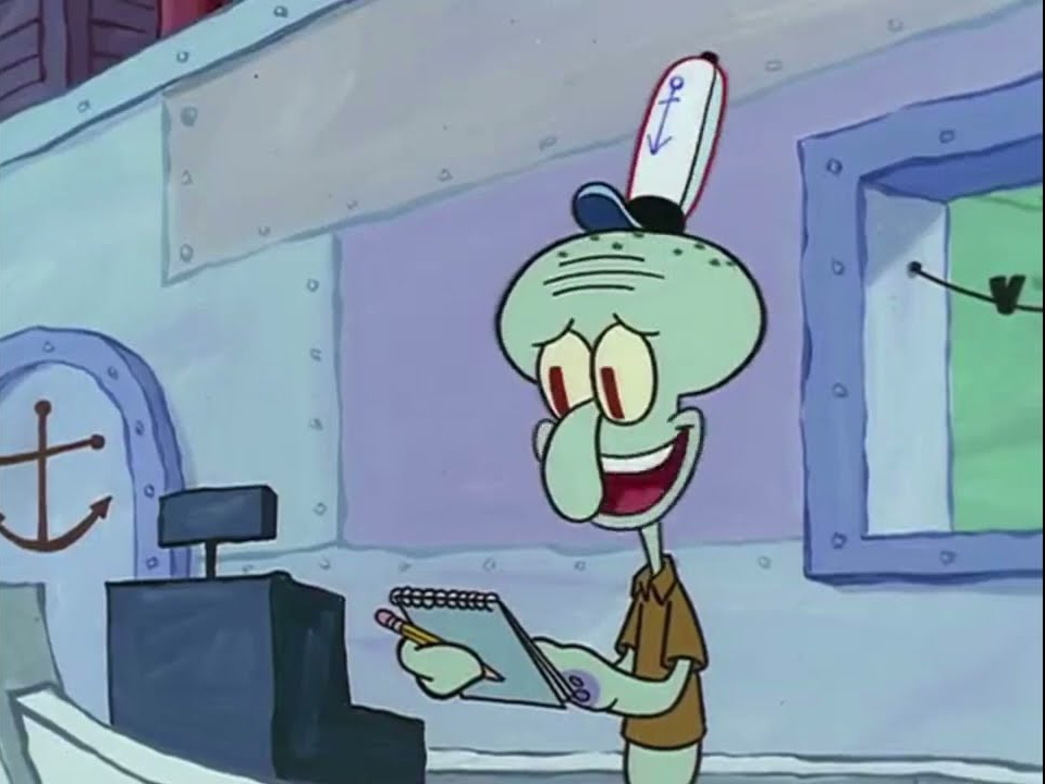 squidward daring today Blank Meme Template