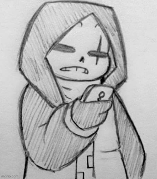 Epic! Sans looking at his phone | image tagged in epic sans looking at his phone | made w/ Imgflip meme maker