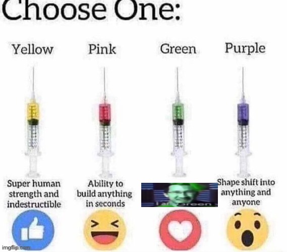 Choose one | image tagged in choose one | made w/ Imgflip meme maker