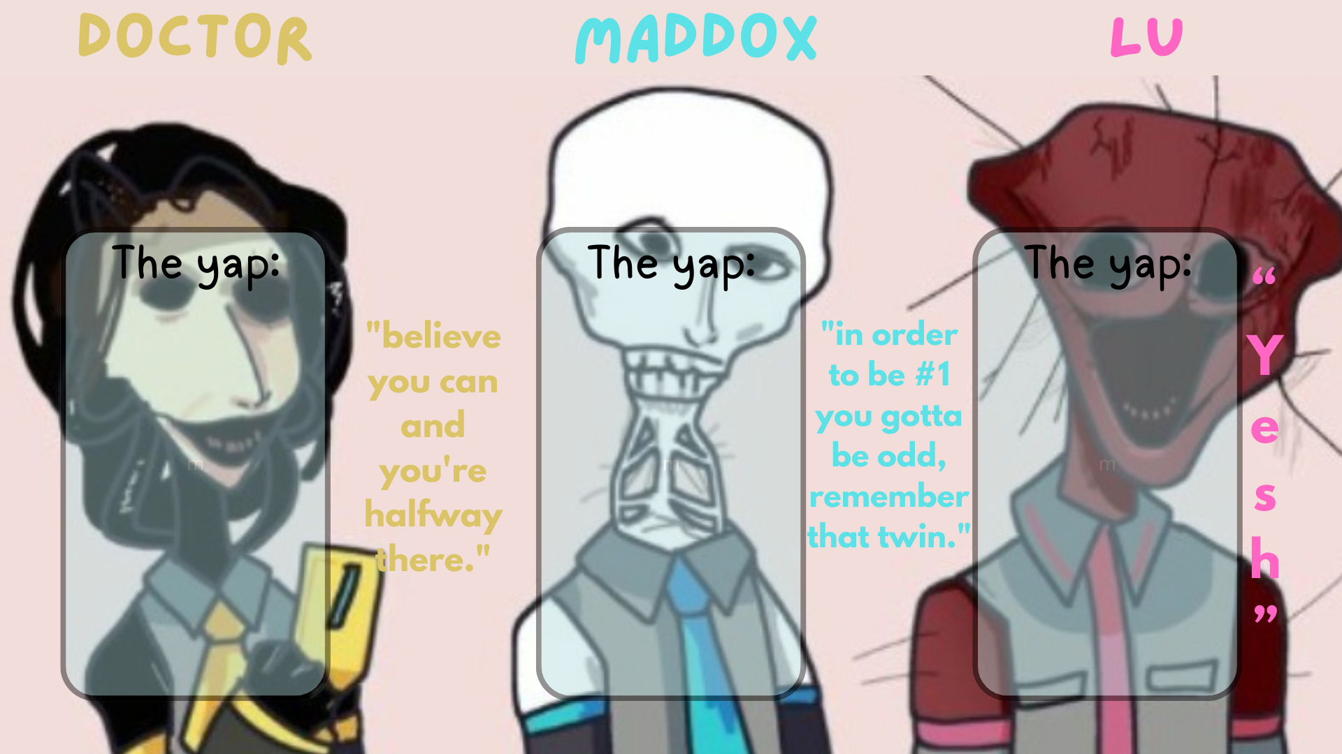 Doctor, Maddox and Lu shared temp Blank Meme Template