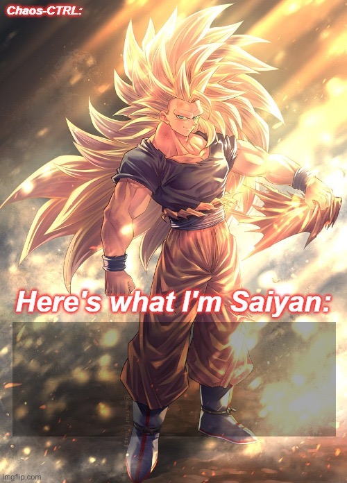 Chaos-CTRL Goku | image tagged in chaos-ctrl goku | made w/ Imgflip meme maker