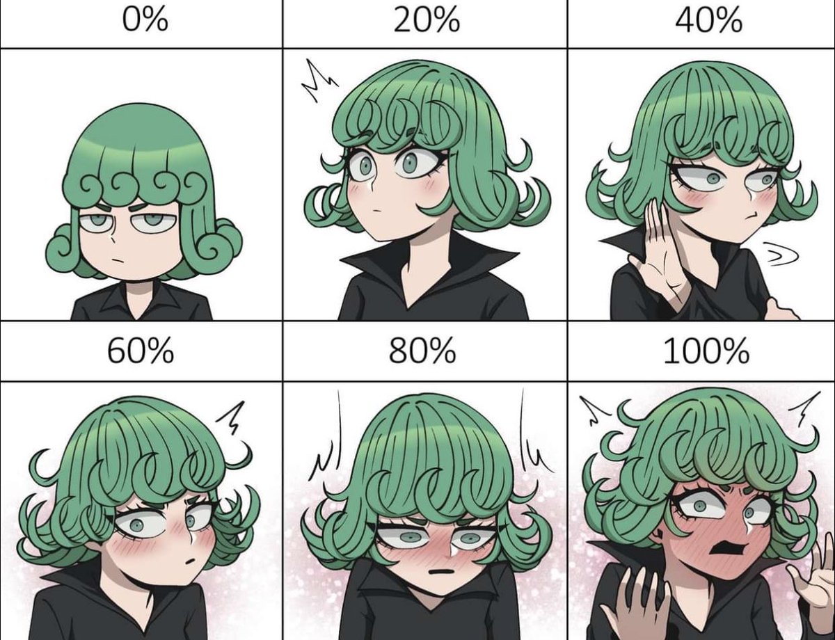 Make me blush Tatsumaki version Blank Meme Template