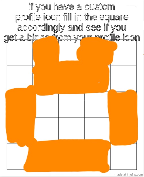 No bingo | image tagged in profile icon bingo | made w/ Imgflip meme maker