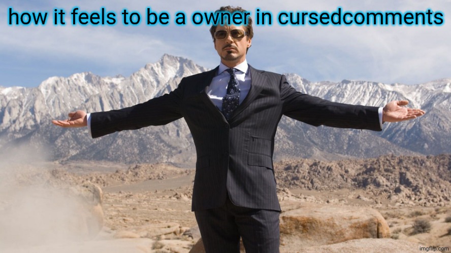 proud | how it feels to be a owner in cursedcomments | image tagged in proud | made w/ Imgflip meme maker