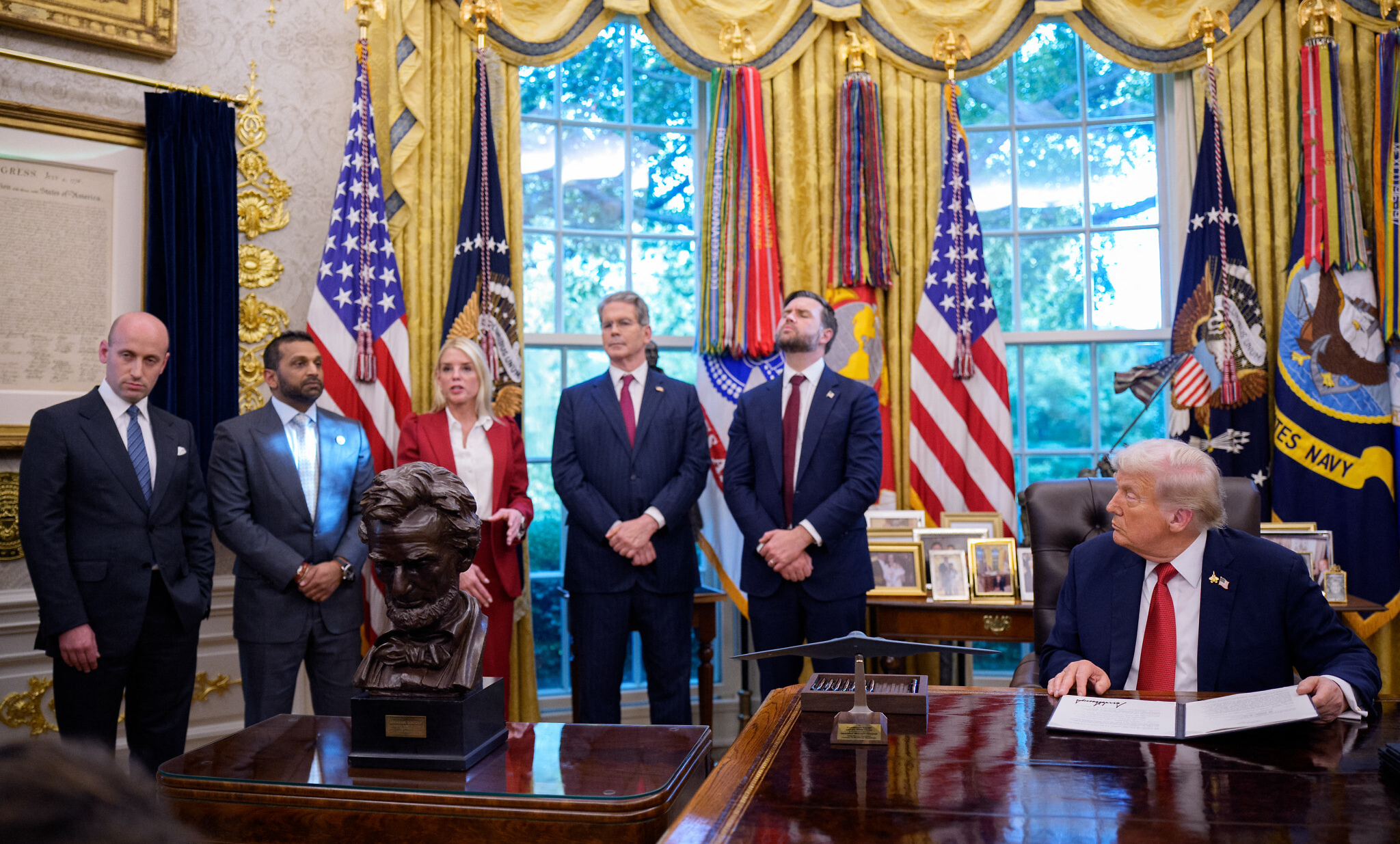 Trump and his lackeys in the Axis of Evil Blank Meme Template