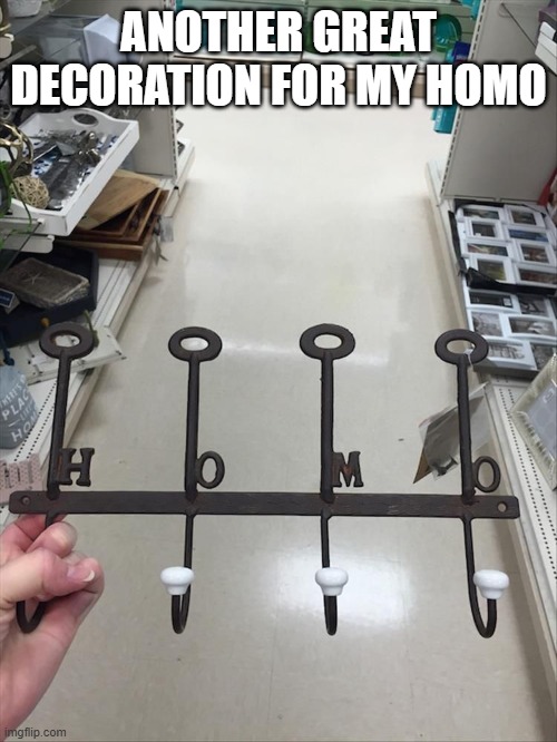 Decoration Fail | ANOTHER GREAT DECORATION FOR MY HOMO | image tagged in you had one job | made w/ Imgflip meme maker