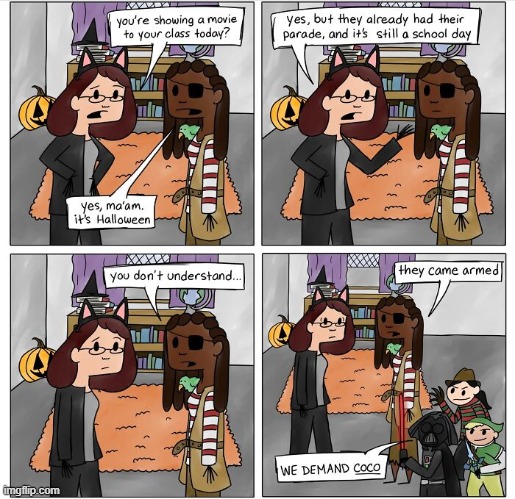 Movie Day | image tagged in comics | made w/ Imgflip meme maker