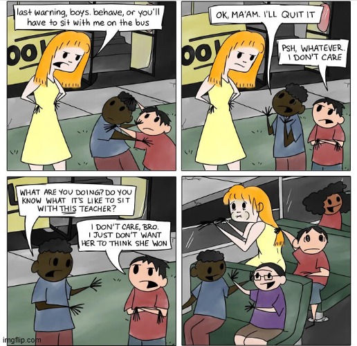 Sit with the Teacher | image tagged in comics | made w/ Imgflip meme maker
