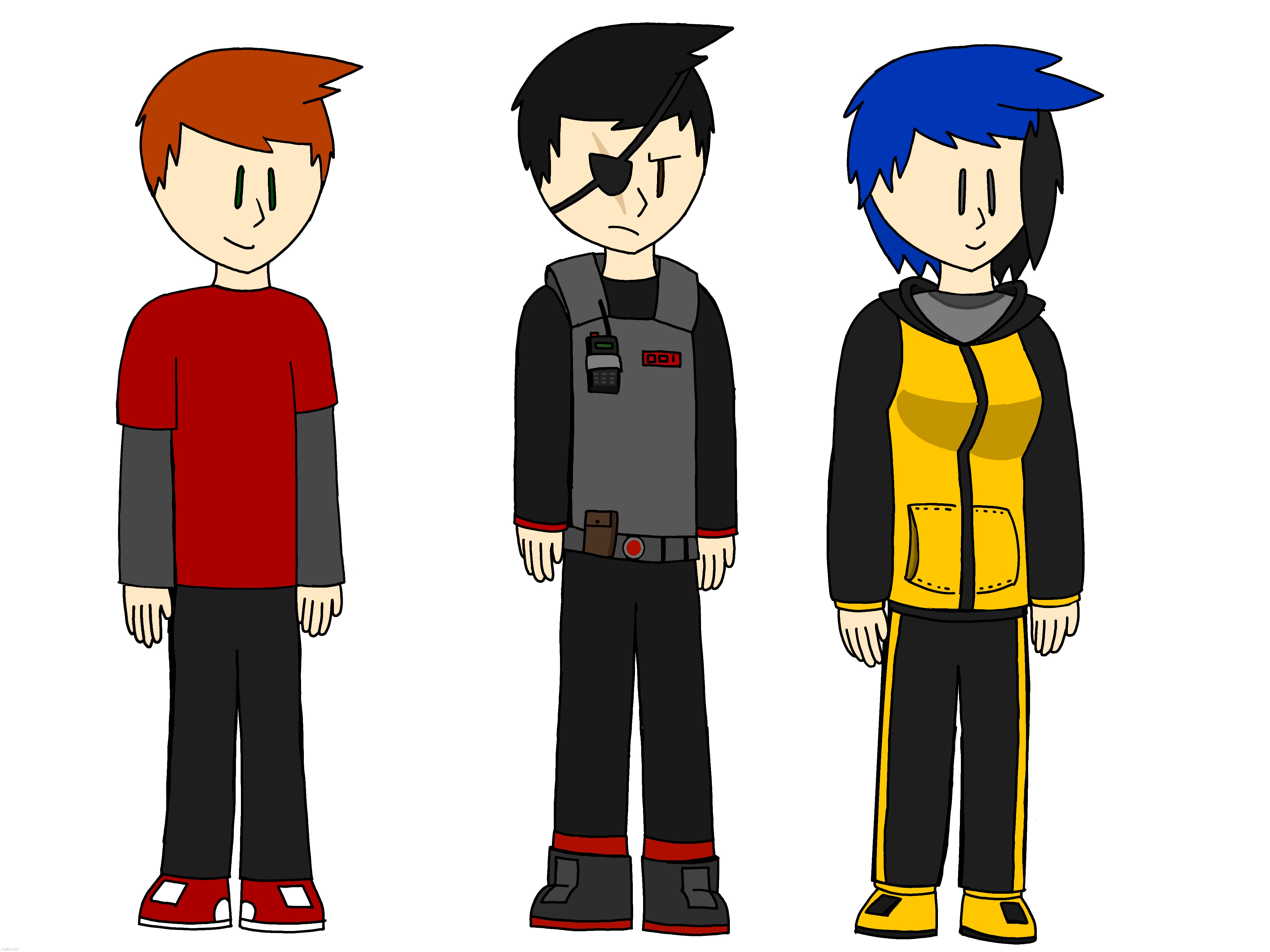 Ok, that WIP from last night is done. It’s nothing special, but it’s new reference images for James, Jason and Kit | made w/ Imgflip meme maker