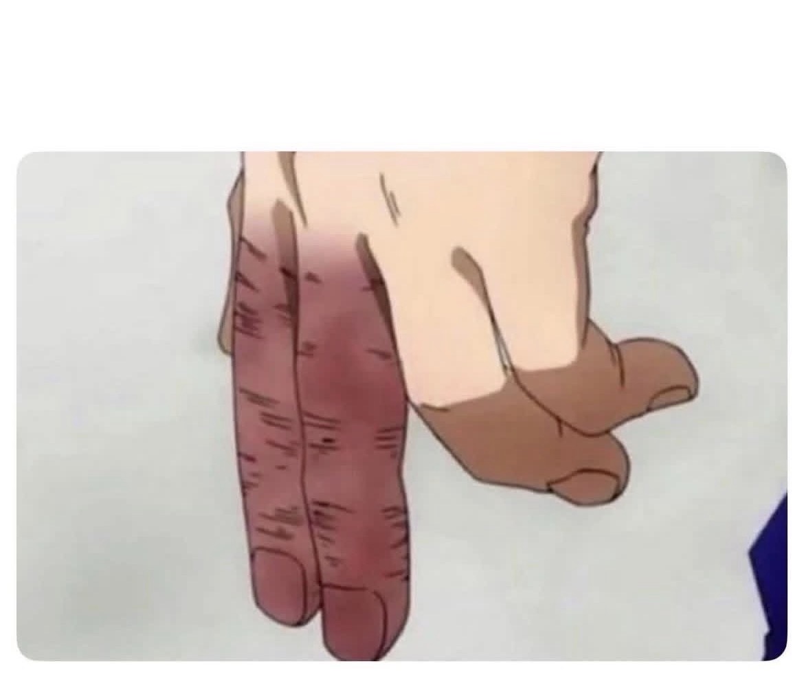 Tired fingers Blank Meme Template