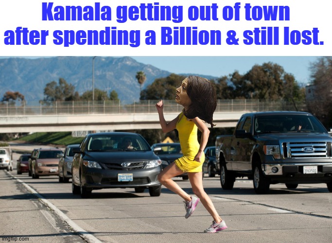 Pickin um up & puttin um down, you go girl. I wonder how much Timmy stole ? | Kamala getting out of town after spending a Billion & still lost. | made w/ Imgflip meme maker