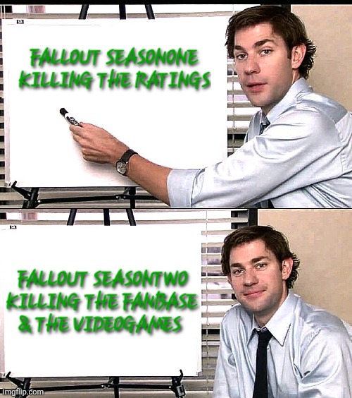 Fallout Killing It | image tagged in fallout,tv series | made w/ Imgflip meme maker