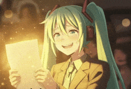 miku joyous Blank Meme Template