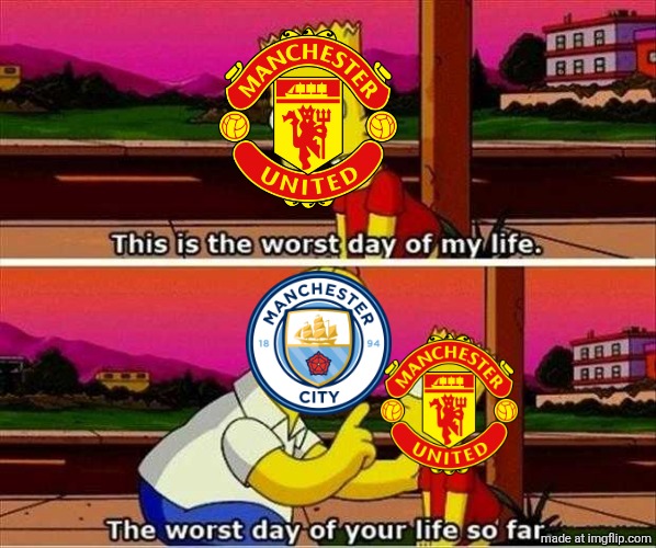 Man Utd 1 Brighton 2 AFTERMATH | image tagged in simpson s worst day of my life,memes,sports,fa cup,manchester united,manchester city | made w/ Imgflip meme maker