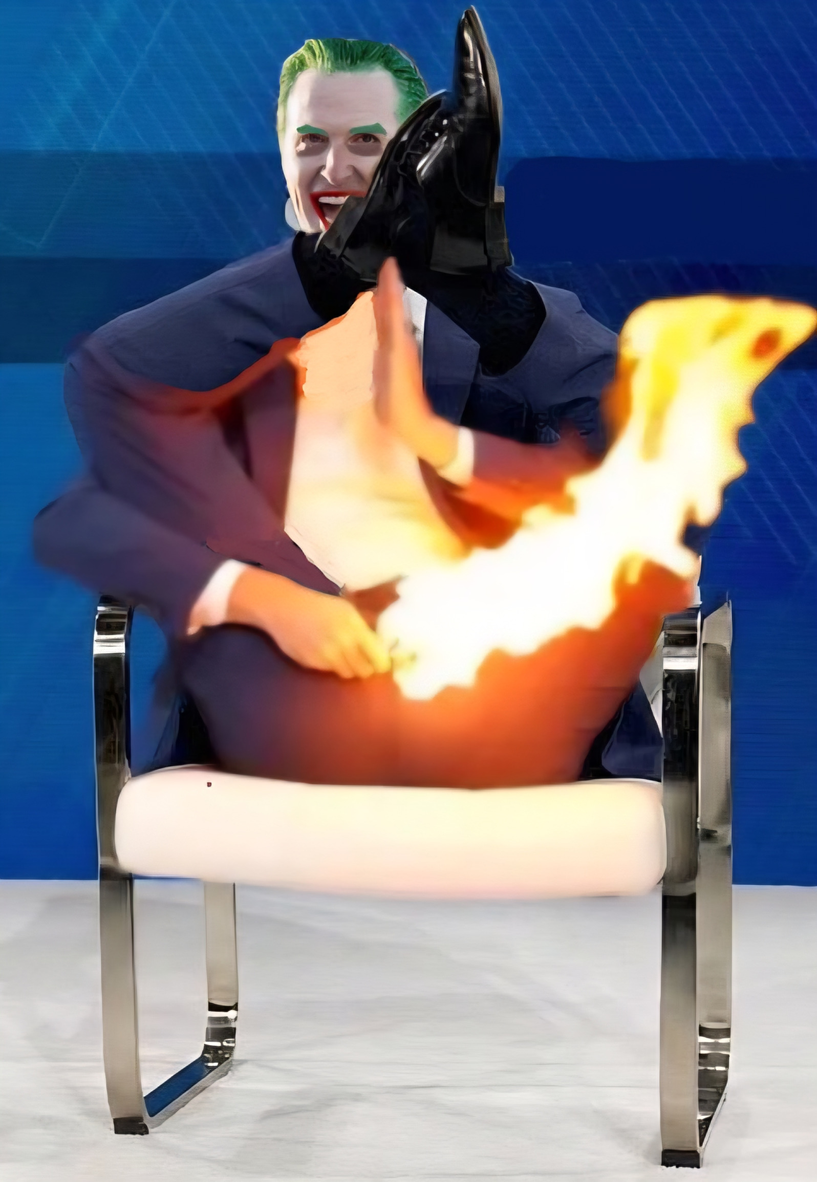 Gavin Newsom Joker Blank Meme Template