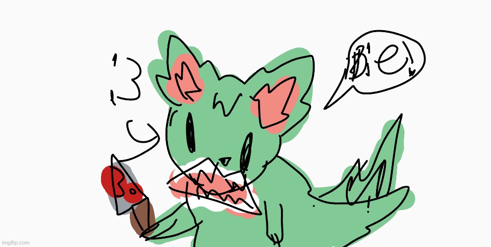 I asked my friend to draw my OC....? uh its pretty accurate | made w/ Imgflip meme maker