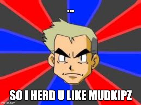 Professor Oak Meme | ... SO I HERD U LIKE MUDKIPZ | image tagged in memes,professor oak | made w/ Imgflip meme maker