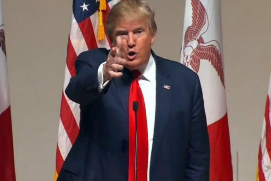 Trump's Finger Gun Blank Meme Template