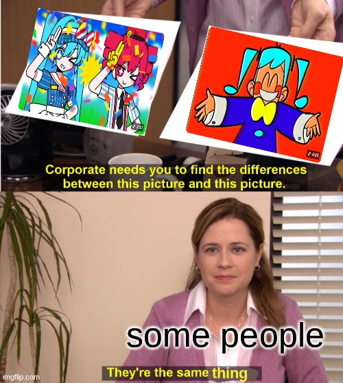 static=mesmerizer? | some people; thing | image tagged in memes,they're the same picture | made w/ Imgflip meme maker