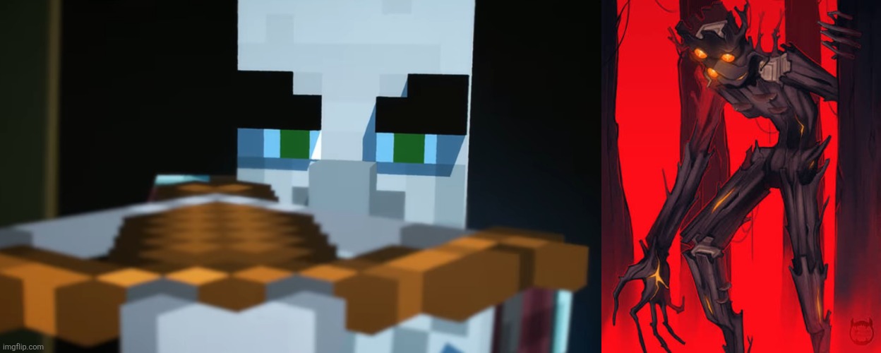 image tagged in pillager,creaking | made w/ Imgflip meme maker