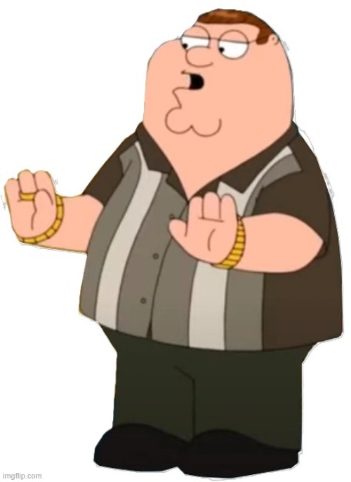 Peter Griffin in mafia attire | image tagged in peter griffin in mafia attire | made w/ Imgflip meme maker