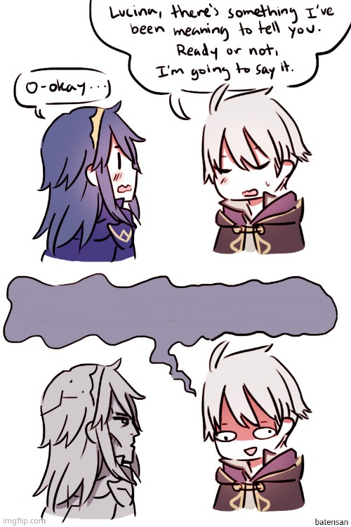 Robin tells Lucina something Blank Meme Template