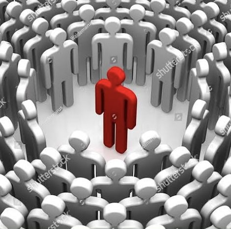 White people watching red man Blank Meme Template