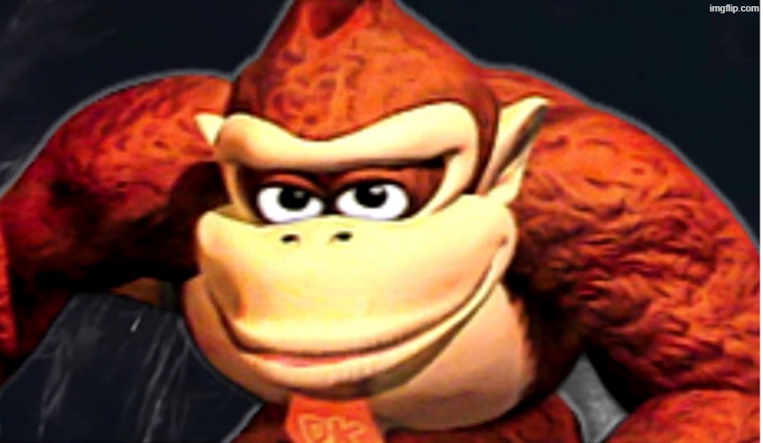 Donkey Kong’s Seducing Face | image tagged in donkey kong s seducing face | made w/ Imgflip meme maker