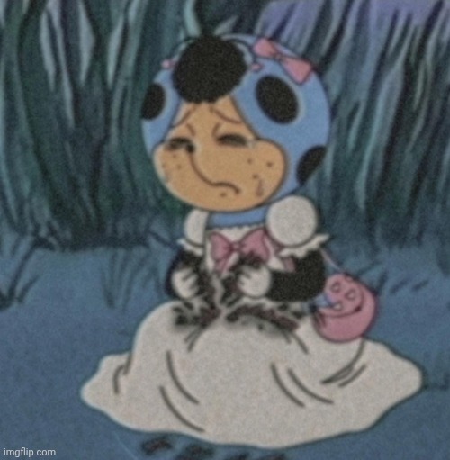 The end of the Cococinel series with Babicinel and her broken magic heart | image tagged in cococinel | made w/ Imgflip meme maker