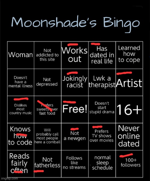 Moonshade's Bingo 2025 | image tagged in moonshade's bingo 2025 | made w/ Imgflip meme maker