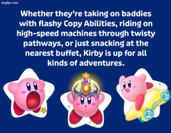 BREAKING NEWS: NINTENDO HAS REFERRED TO KIRBY WITH THEY PRONOUNS!!!!! Kirby is now gender-neutral. Time for some headcanons- | made w/ Imgflip meme maker