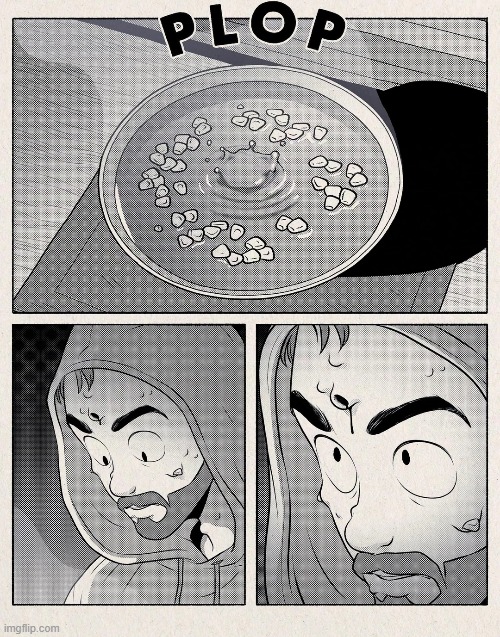 image tagged in butter,corn,ramen,plop,bumps,wtf | made w/ Imgflip meme maker