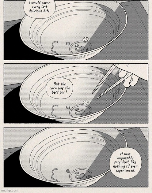 image tagged in ramen,bite,delicious,corn,best,part | made w/ Imgflip meme maker