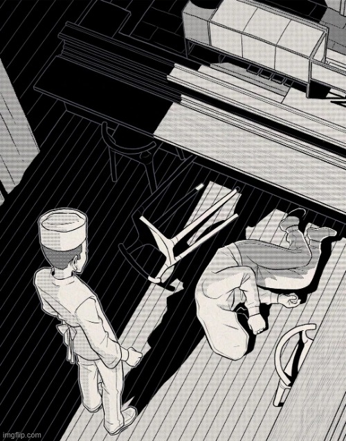 image tagged in body,paralyzed,chef | made w/ Imgflip meme maker