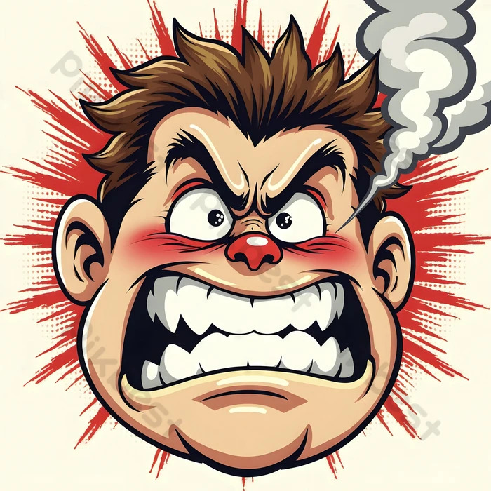 angry face Blank Meme Template