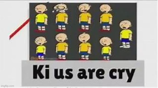ki us are cry | image tagged in ki us are cry | made w/ Imgflip meme maker