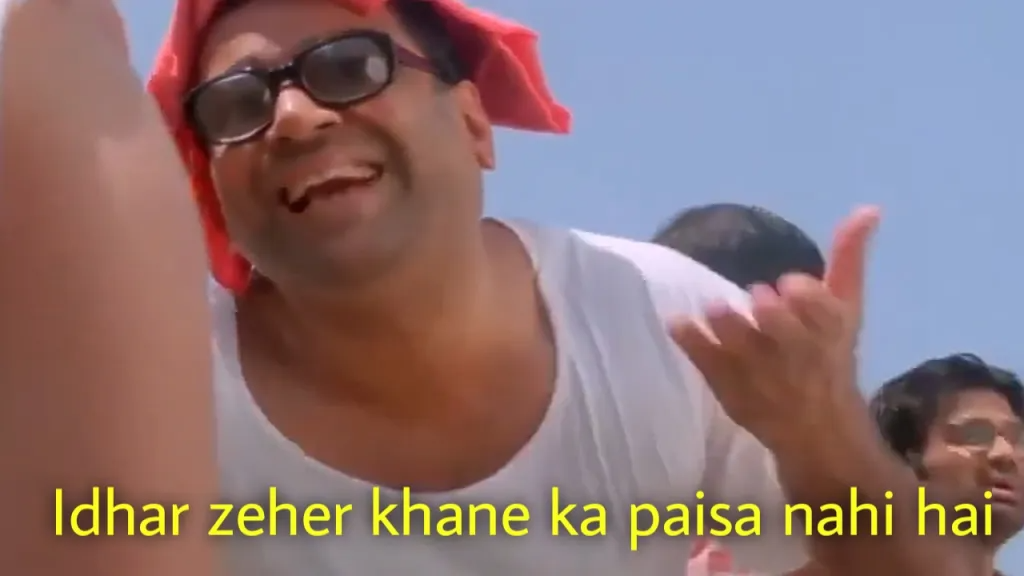 zehar khane ka time nhi hai Blank Meme Template