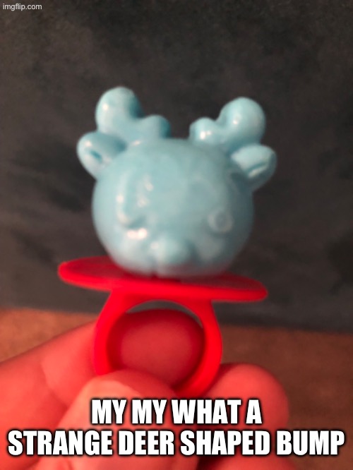 Bergentruck candy | MY MY WHAT A STRANGE DEER SHAPED BUMP | made w/ Imgflip meme maker