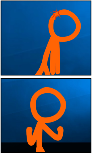 Drake hotline bling but Alan Becker!! Blank Meme Template