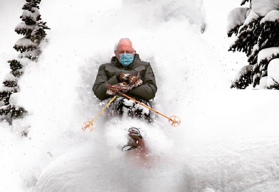 Hittin' the Slopes Blank Meme Template