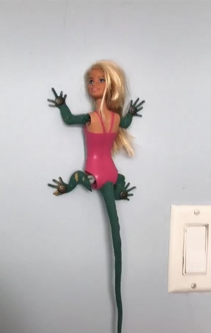 Cursed lizard barbie Blank Meme Template