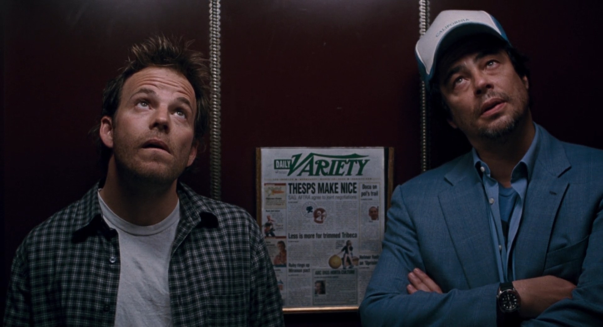 Stephen Dorff And Benicio Del Toro Somewhere Blank Meme Template